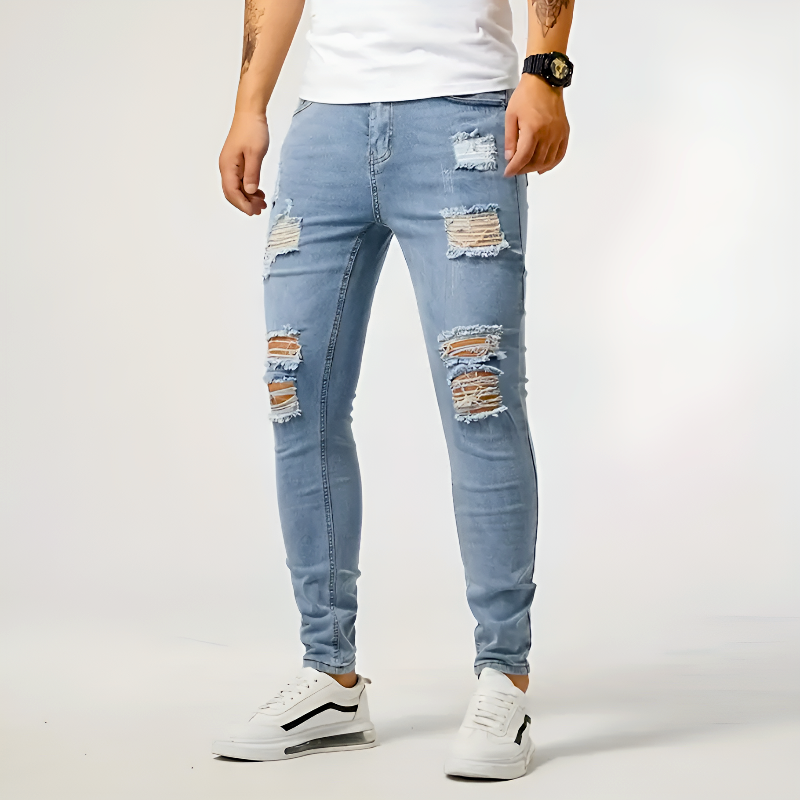 Slim Stretch Ripped Jeans